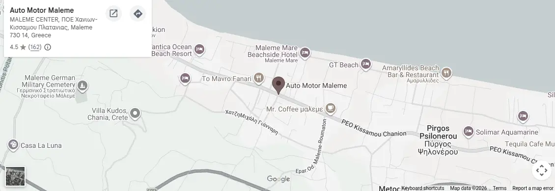 maleme rent map AUTO MOTOR MALEME Your Trusted Car Rental in Chania, Crete